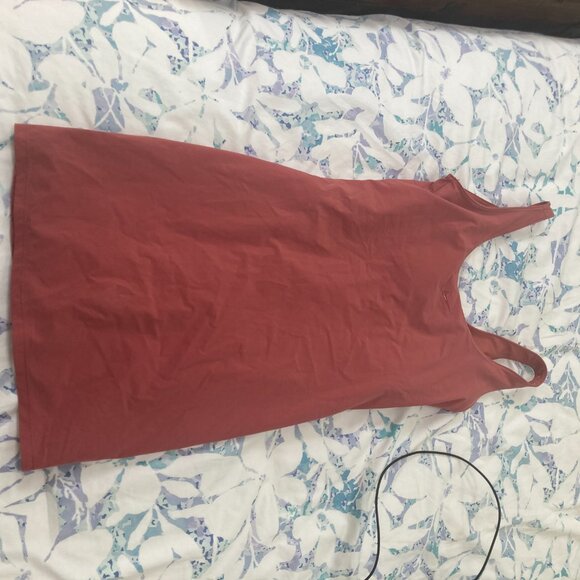 Nike Womens Bliss Luxe Exercise Tennis Dress w/ Built-in Bra/Shorts XS Pink - Picture 7 of 7